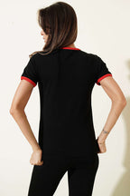 Cherries Baskılı T-shirt Siyah