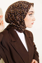 Çiçekli Flamu Cotton Eşarp