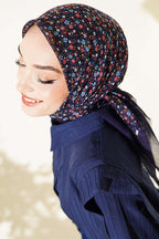 Çiçekli Flamu Cotton Eşarp