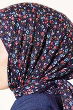 Çiçekli Flamu Cotton Eşarp