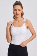 Çift Askılı Düğmeli Crop