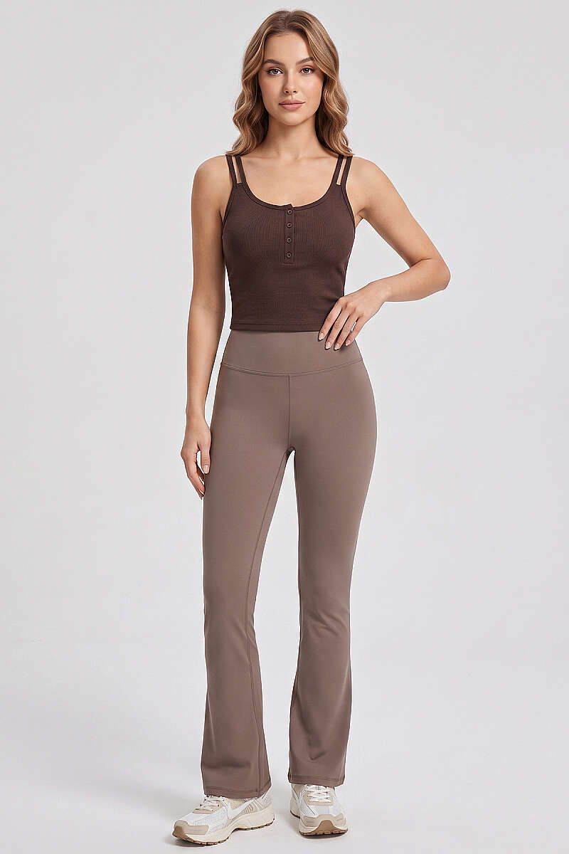 Çift Askılı Düğmeli Crop