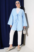 Çift Bağcıklı Poplin Kimono