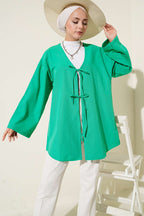 Double Laced Poplin Kimono