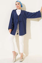 Çift Bağcıklı Poplin Kimono