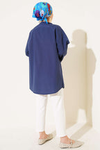 Çift Bağcıklı Poplin Kimono