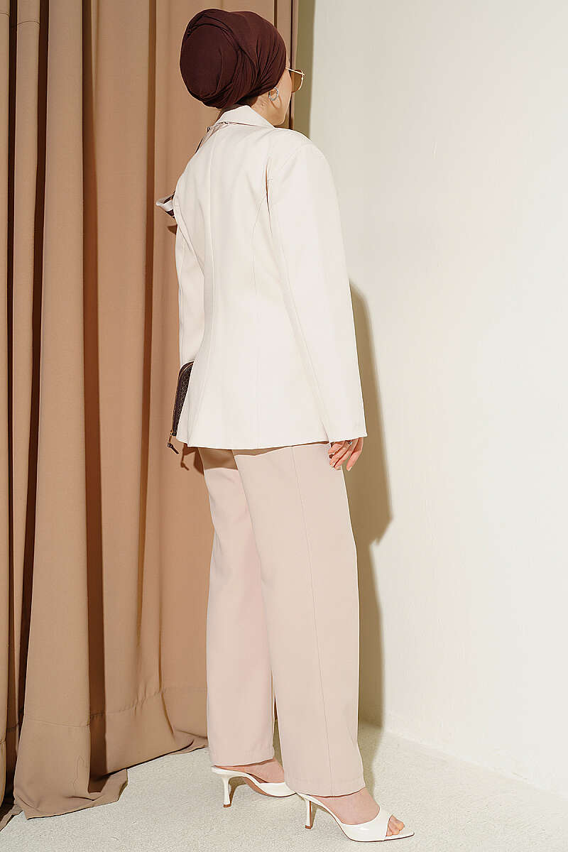 Çift Düğmeli Basic Blazer Ceket