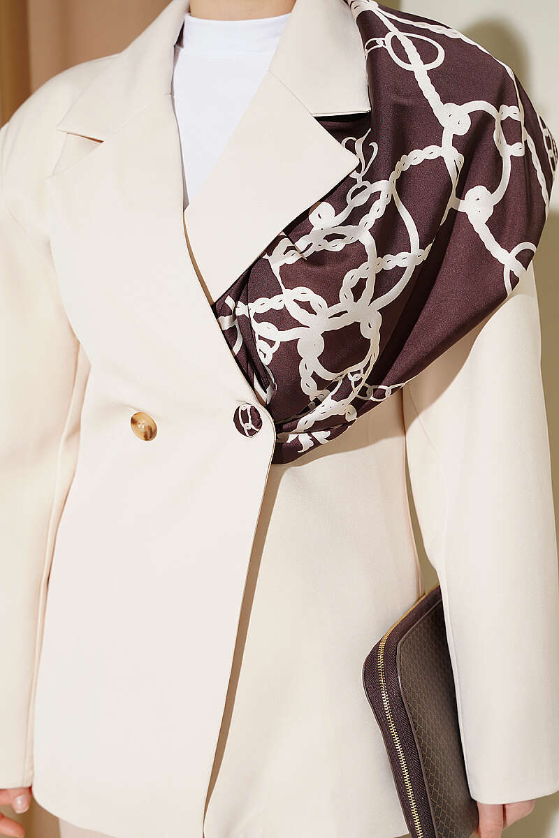Çift Düğmeli Basic Blazer Ceket