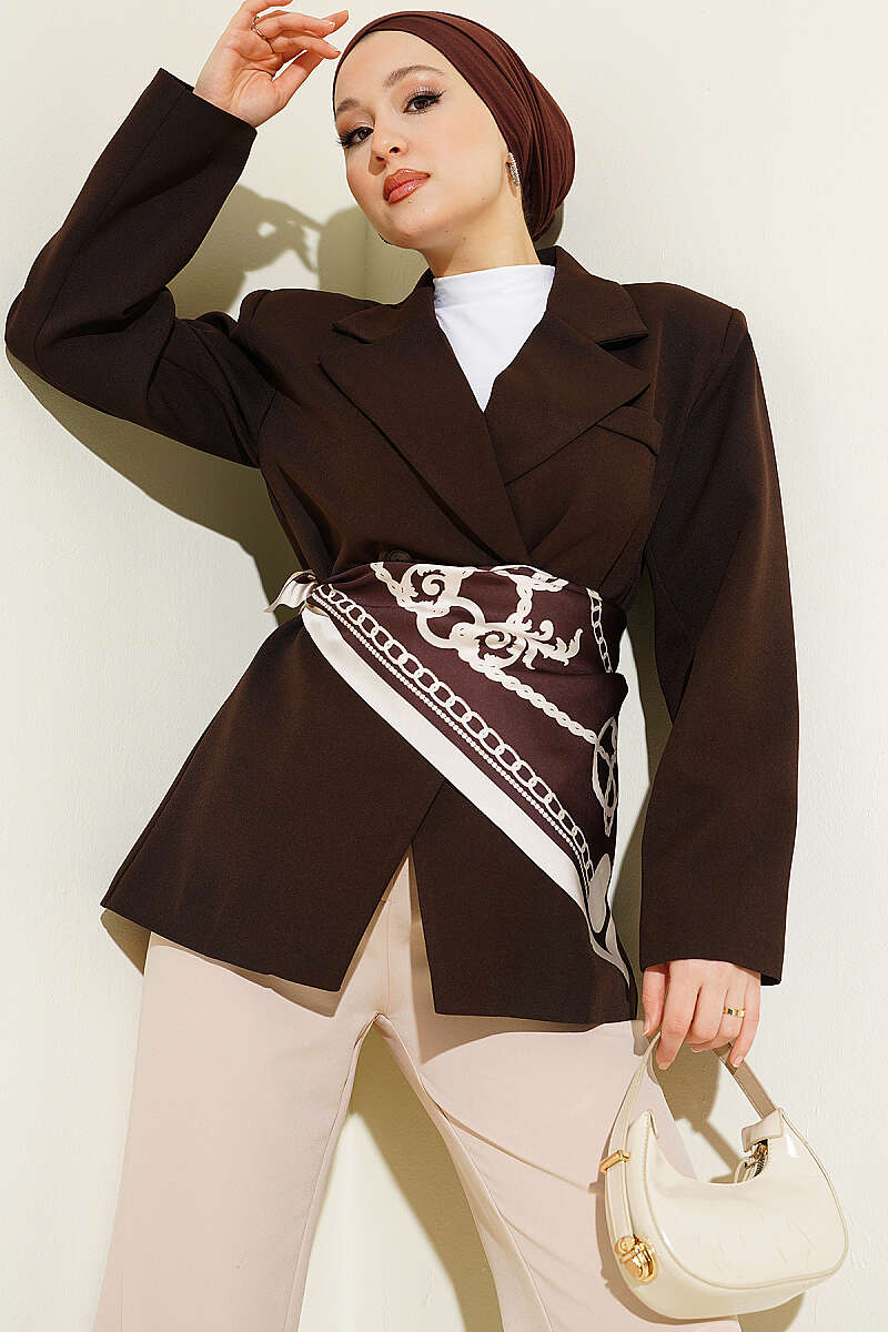 Çift Düğmeli Basic Blazer Ceket