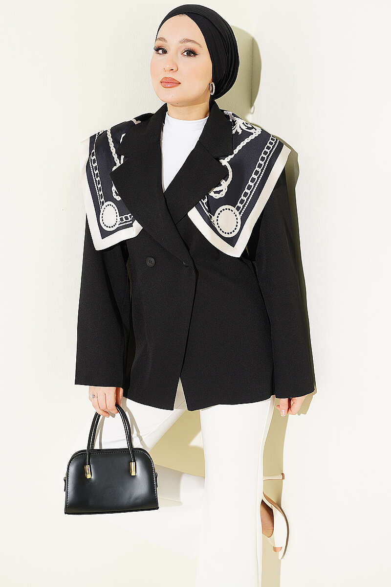 Çift Düğmeli Basic Blazer Ceket