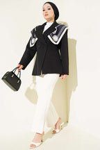 Çift Düğmeli Basic Blazer Ceket