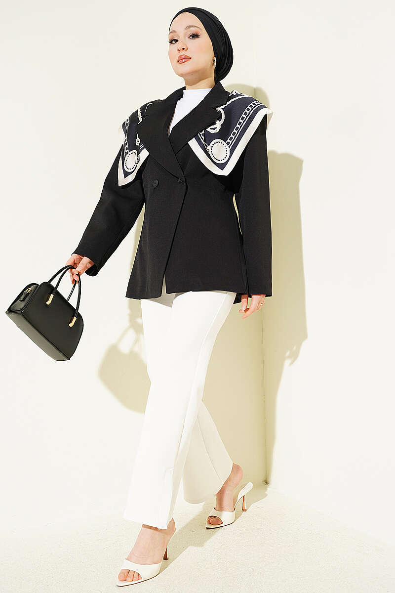 Çift Düğmeli Basic Blazer Ceket