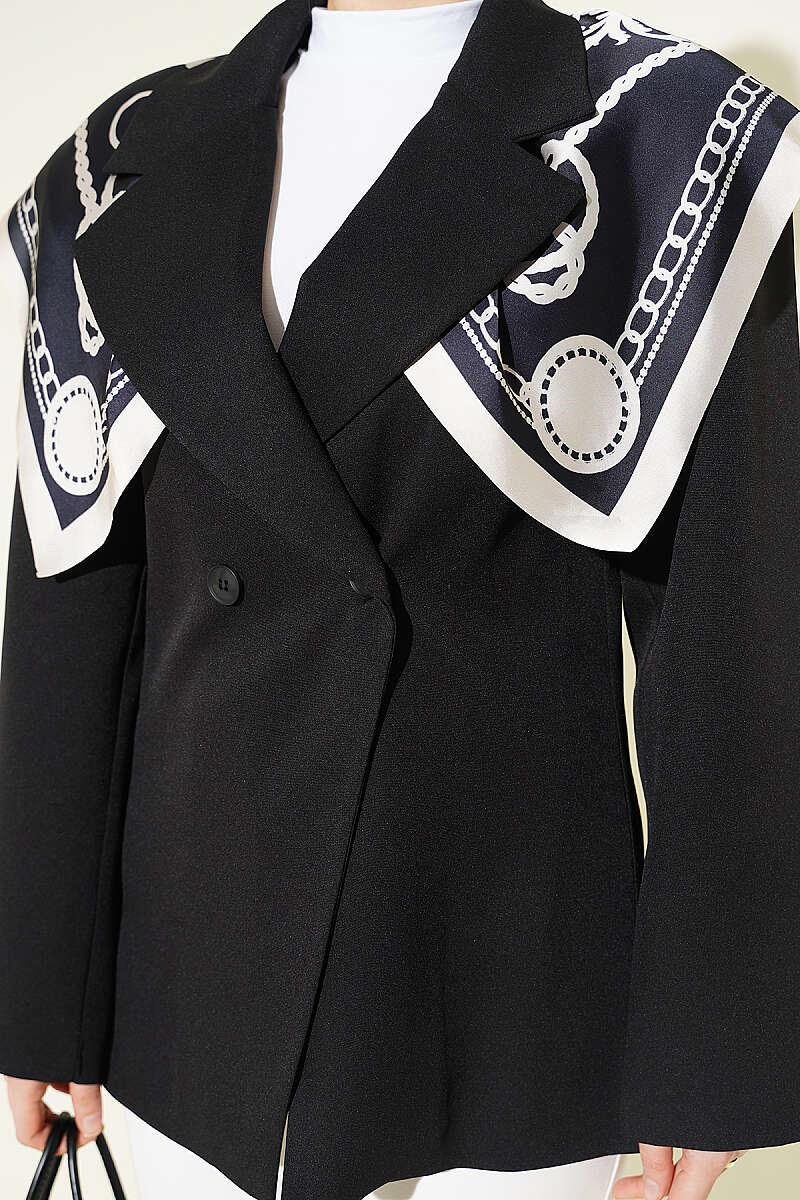 Çift Düğmeli Basic Blazer Ceket