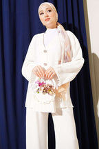 Çift Düğmeli Kimono İkili Takım
