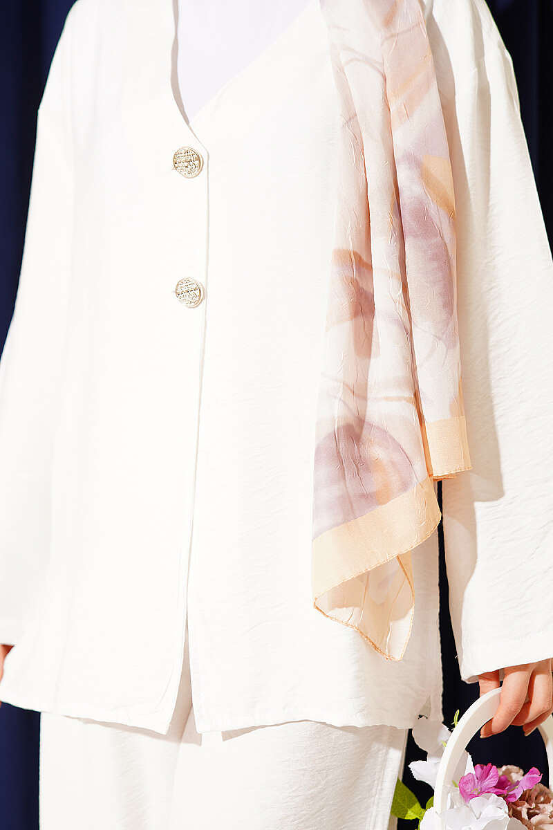 Çift Düğmeli Kimono İkili Takım