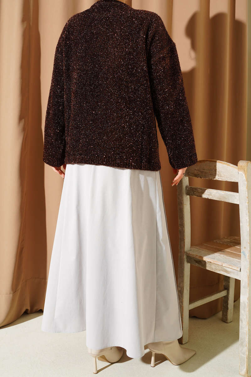 Çıma Şeritli Kemerli Etek