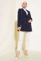 Çizgili Blazer Ceket