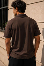 Çizgili Çıtçıtlı Polo Yaka Erkek T-shirt