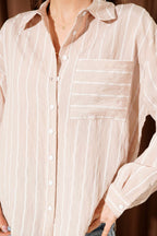 Striped Chest Pocket Shirt