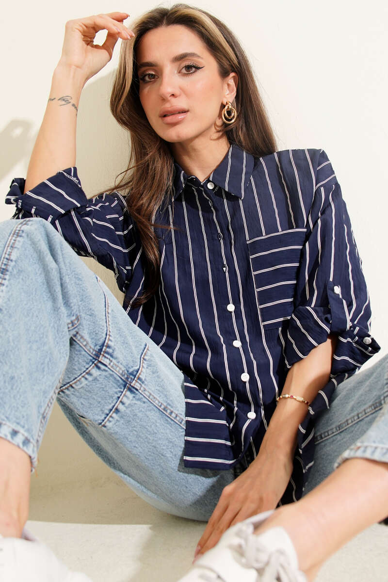 Striped Chest Pocket Shirt