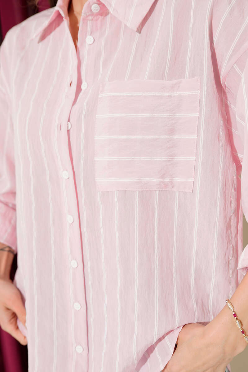 Striped Chest Pocket Shirt