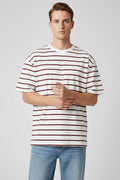 Çizgili Oversize Erkek T-shirt
