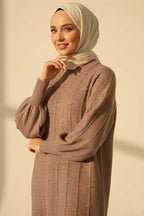Damla Kabartmalı Yumoş Triko Tunik