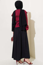 Dantelli Denizci Yaka Kısa Poplin Gömlek