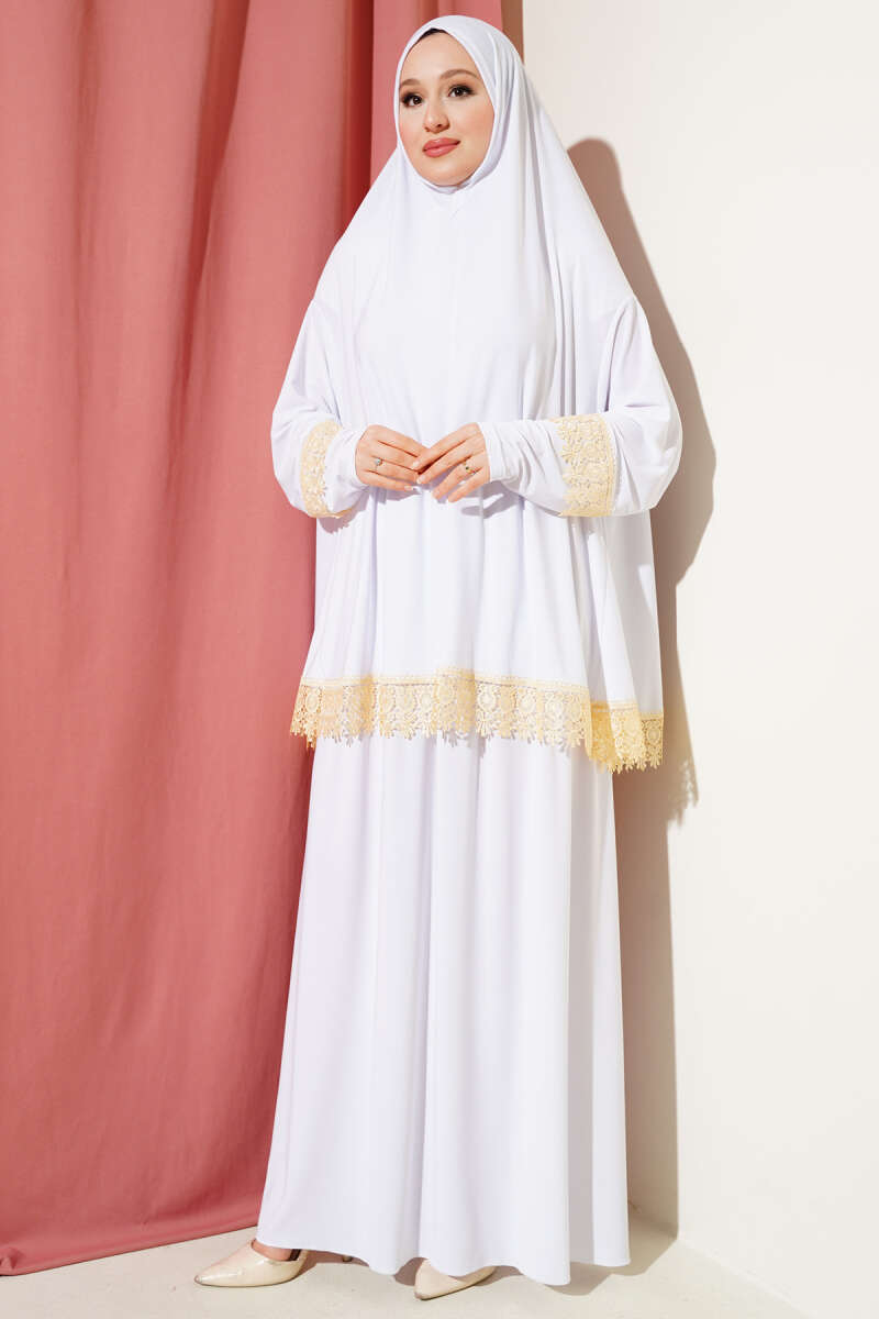 Dantelli Namaz Takımı