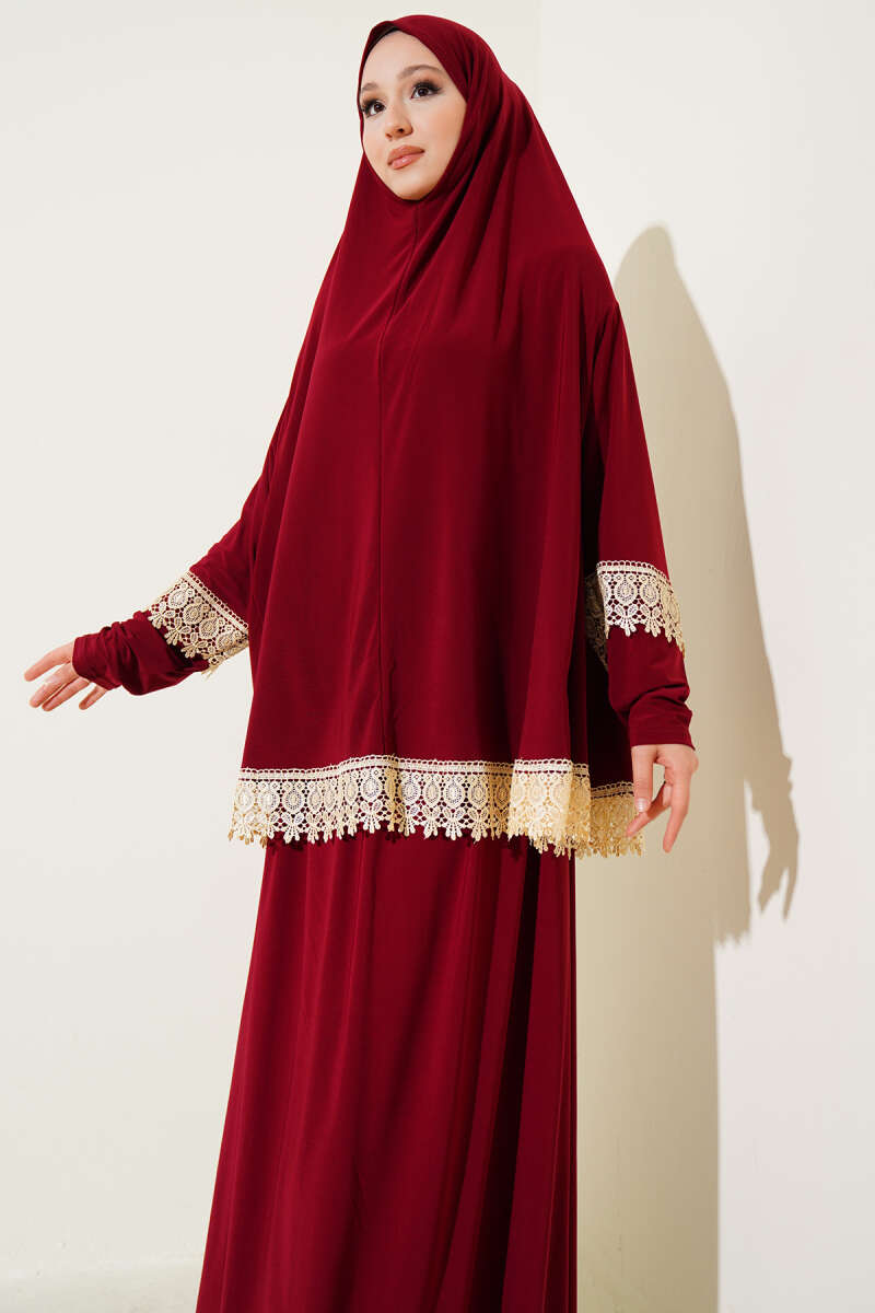 Dantelli Namaz Takımı