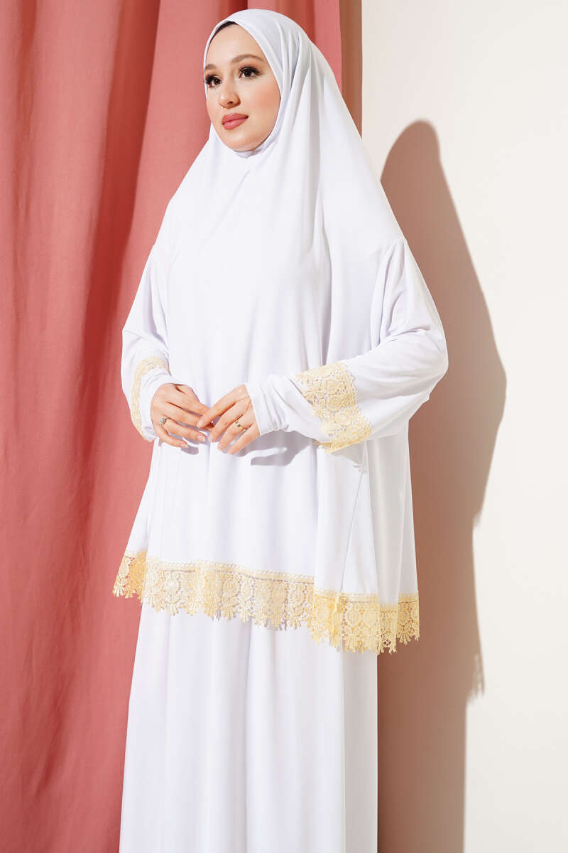 Dantelli Namaz Takımı