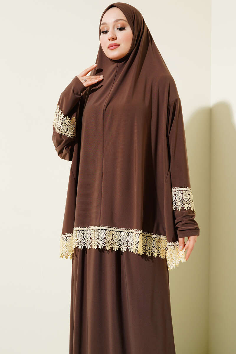 Dantelli Namaz Takımı