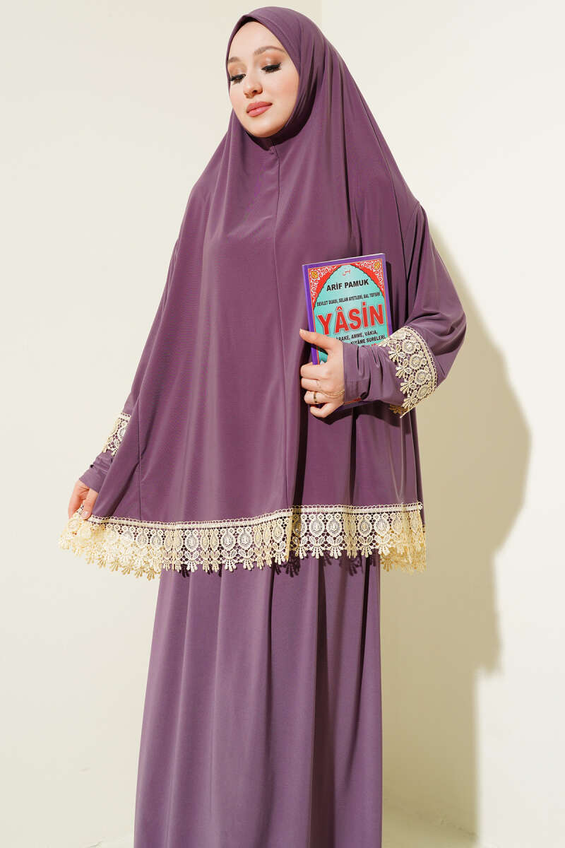 Dantelli Namaz Takımı