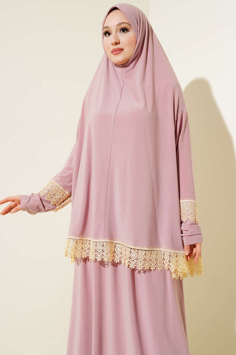 Dantelli Namaz Takımı