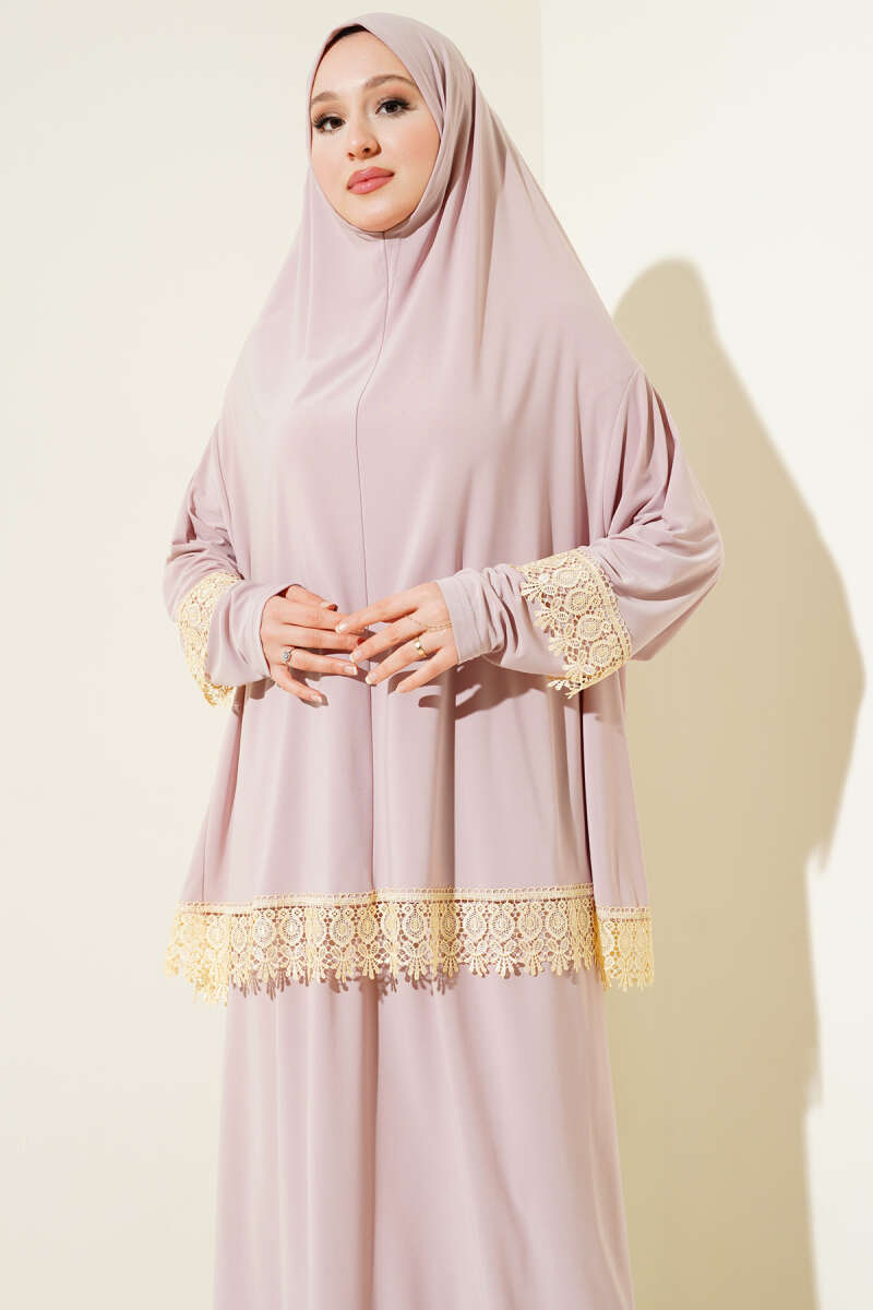 Dantelli Namaz Takımı