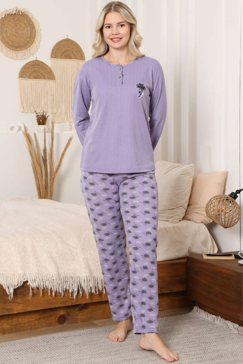 Desen Fitilli Pijama Takımı