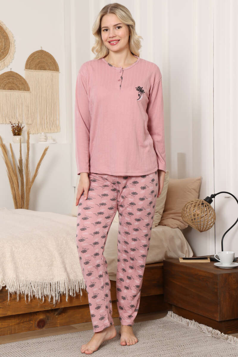 Desen Fitilli Pijama Takımı