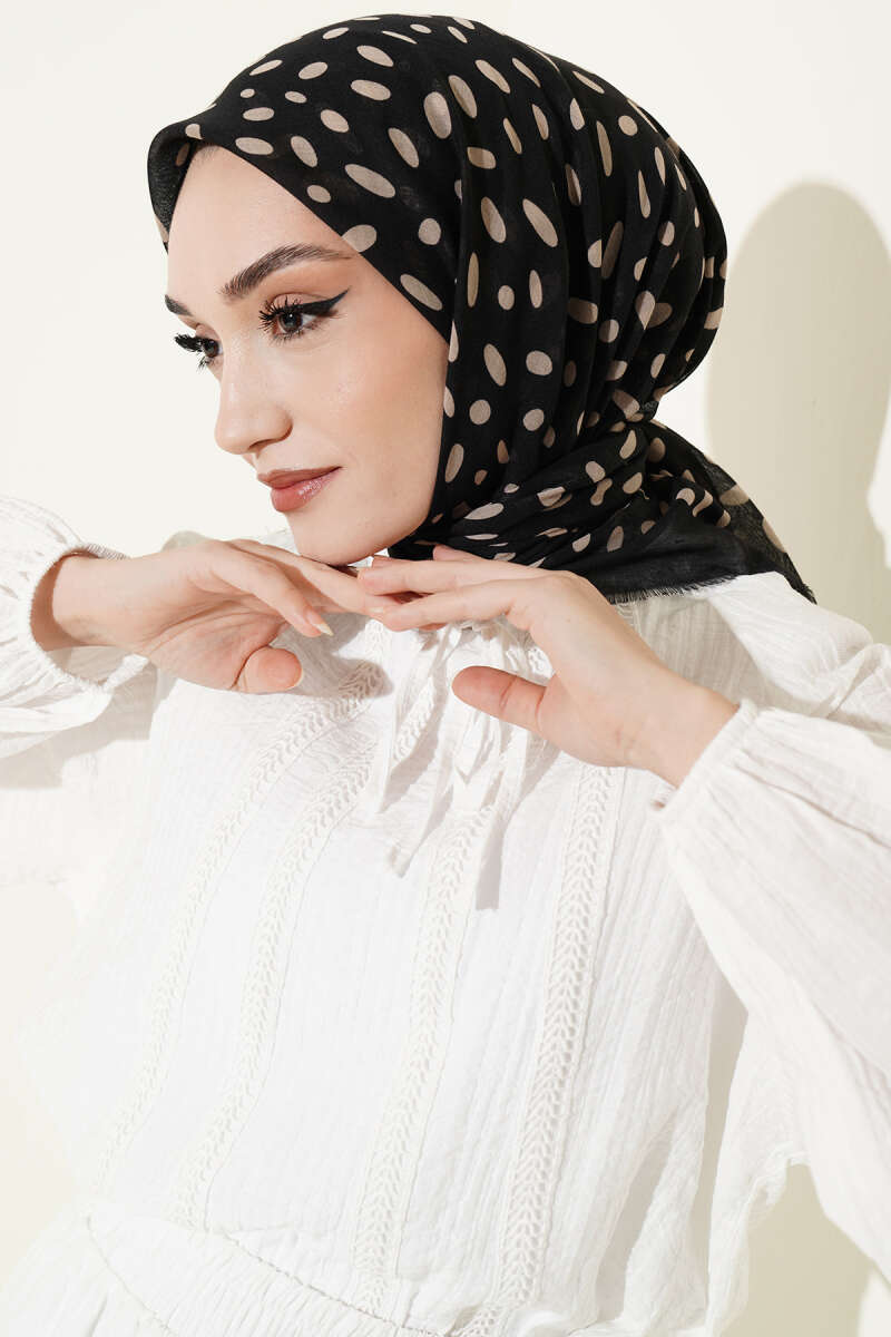 Desenli Flamu Cotton Eşarp Asorti 8