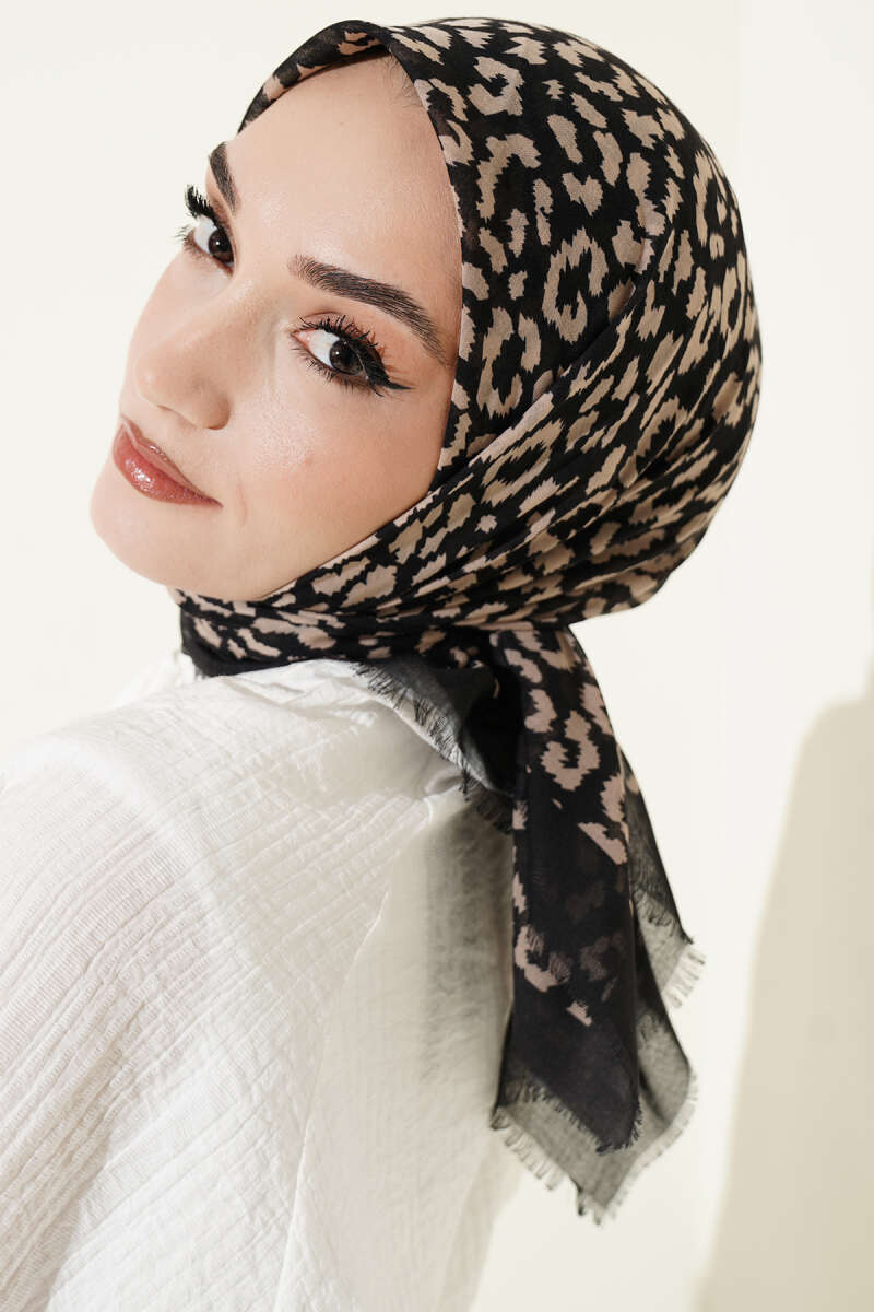 Desenli Flamu Cotton Eşarp Asorti 9