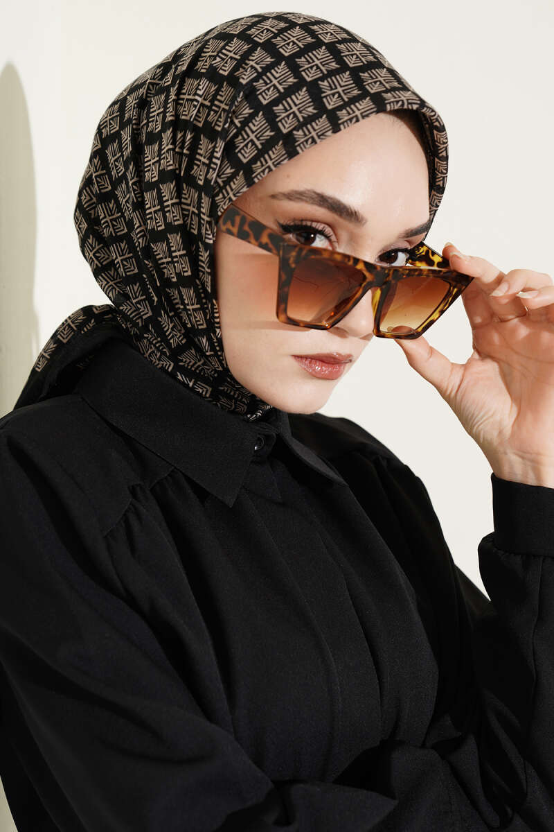 Desenli Flamu Cotton Eşarp Asorti 2