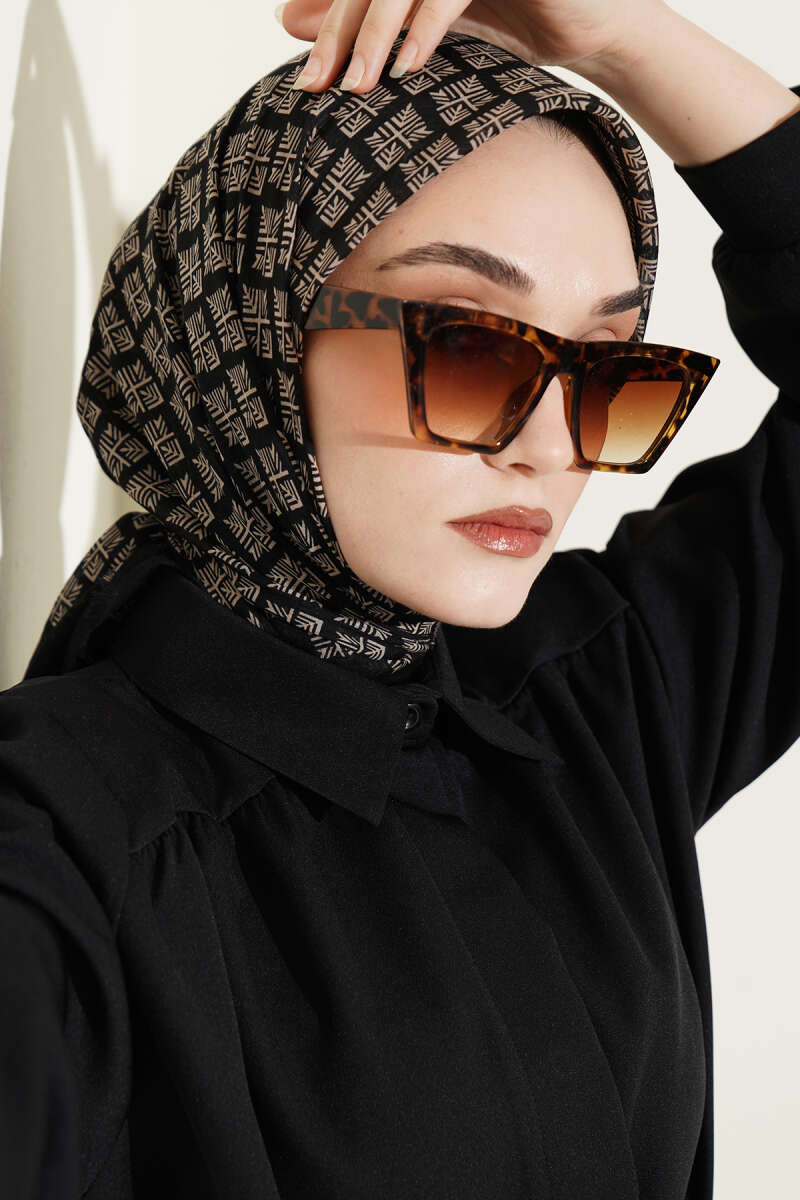 Desenli Flamu Cotton Eşarp Asorti 2