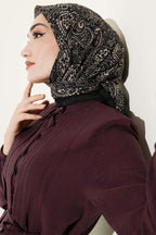 Desenli Flamu Cotton Eşarp Asorti 4