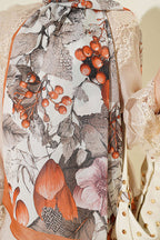 Desenli Fransız İpeği Şal