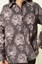 Desenli Oversize Gömlek