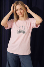 Stay Cool Baskılı T-shirt