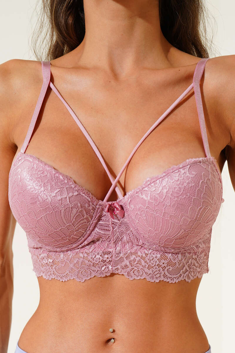 Destekli Çapraz İpli Bralet Sütyen