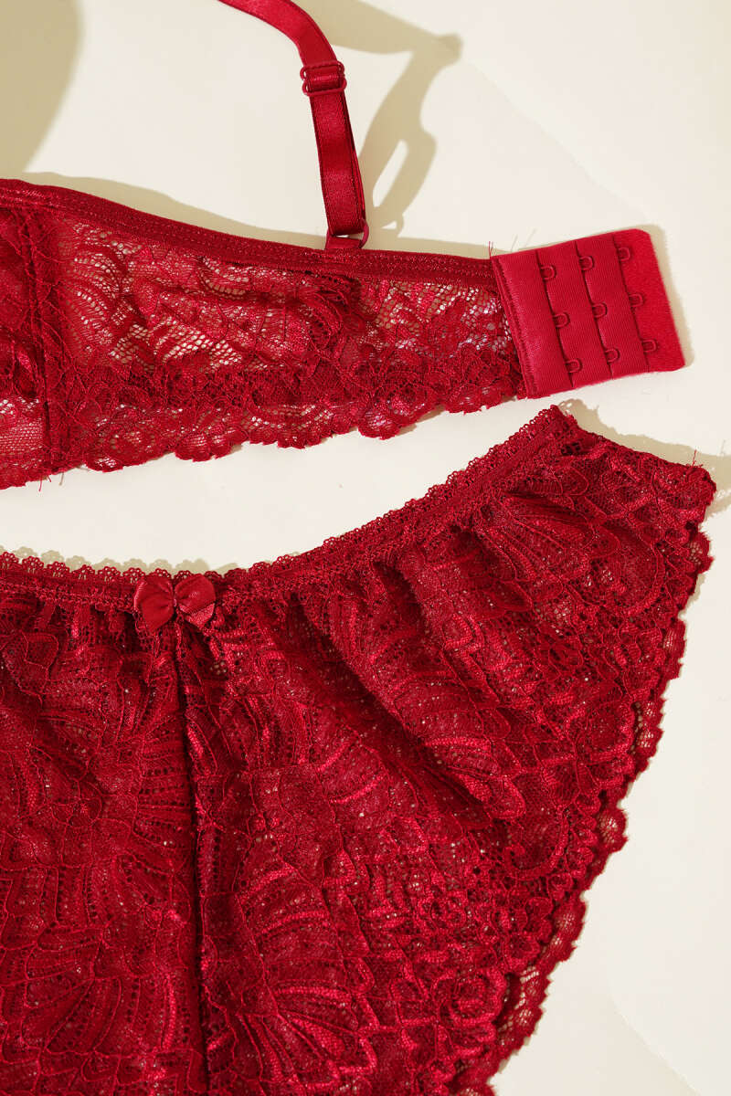 Destekli Çapraz İpli Bralet Sütyen Takım