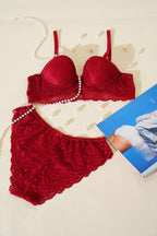 Destekli Çapraz İpli Bralet Sütyen Takım