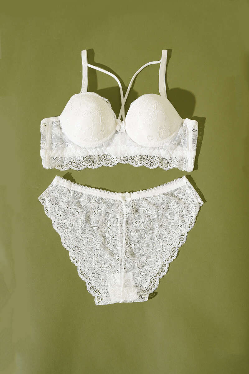 Destekli Çapraz İpli Bralet Sütyen Takım