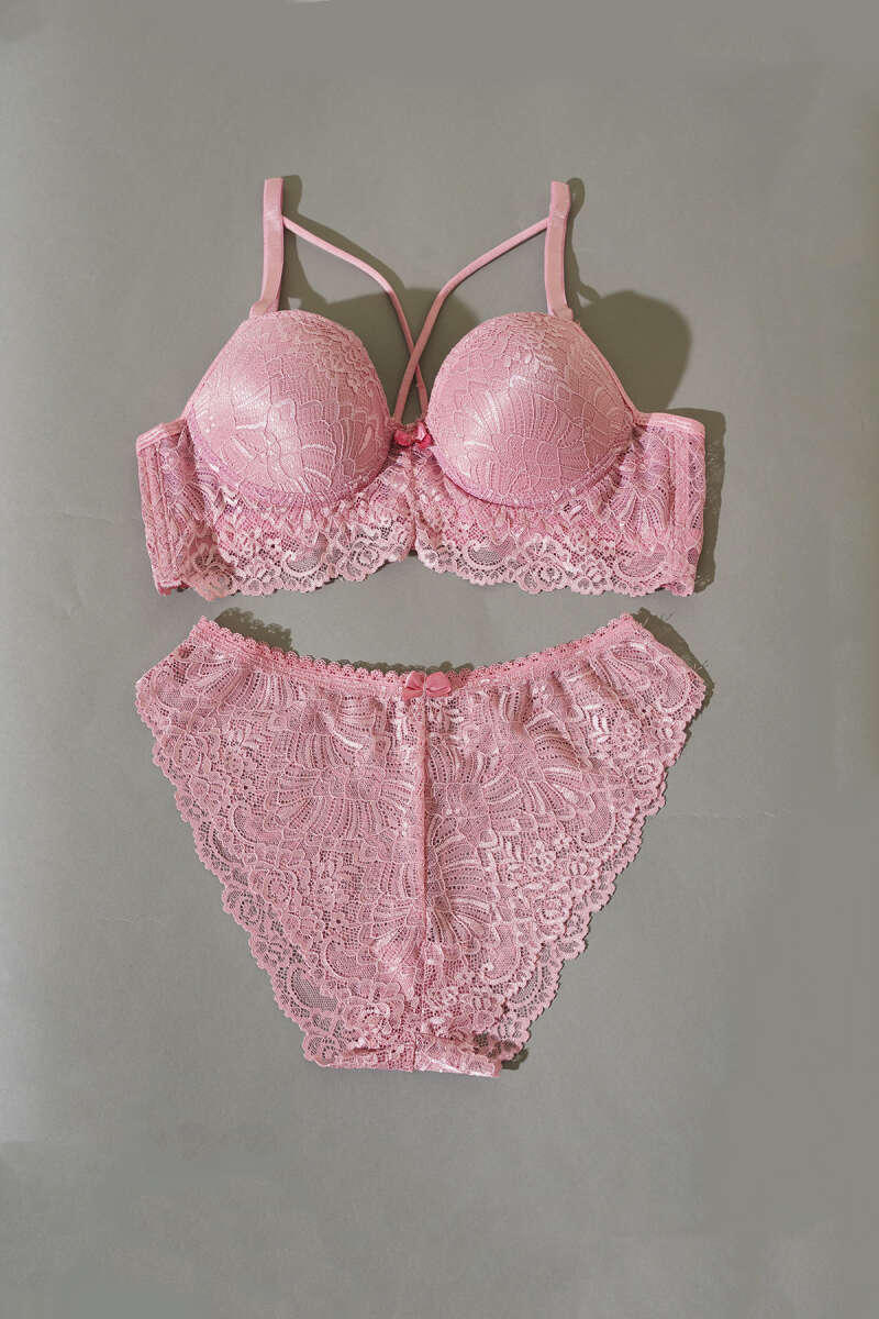 Destekli Çapraz İpli Bralet Sütyen Takım